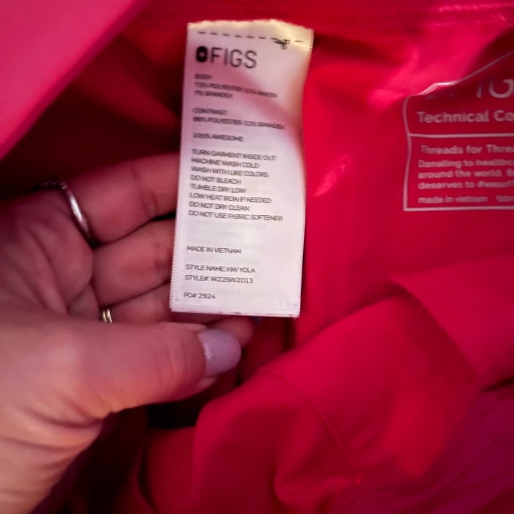 Figs size small regular pants and figs size small top